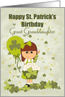 Great Granddaughter, Happy St. Patrick’s Day Birthday card