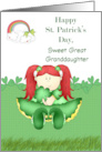 Great Granddaughter St Patrick’s Day Irish Girl Shamrocks card