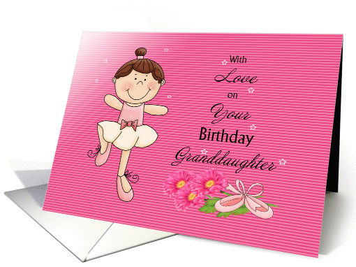 Granddaughter Birthday, ballerina card (1295152)