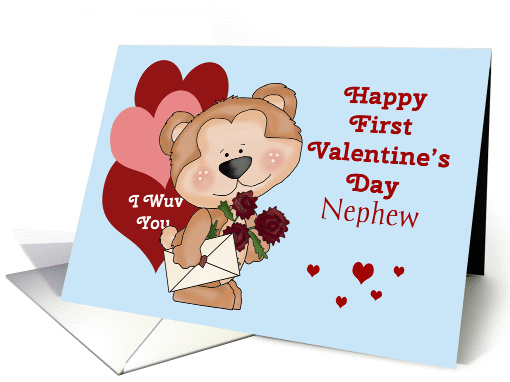 Nephew First Valentine's Day, Monkey card (1353896)