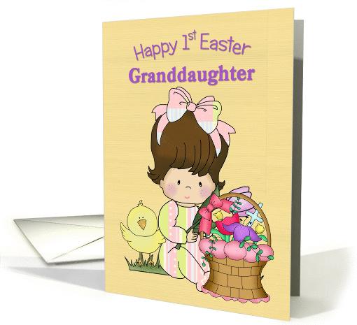 Happy First Easter, Granddaughter card (1365654)