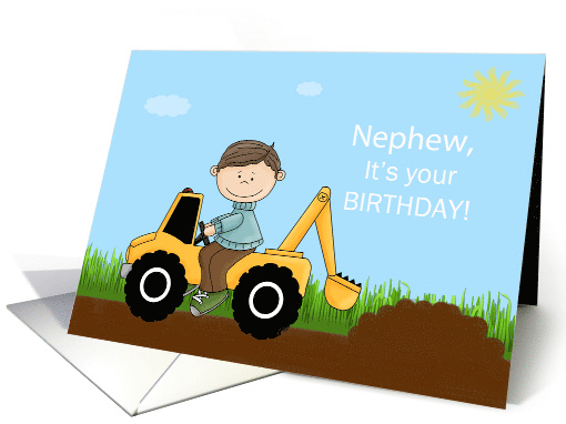 Nephew, It's Your Birthday, Boy on Tractor card (1561920)
