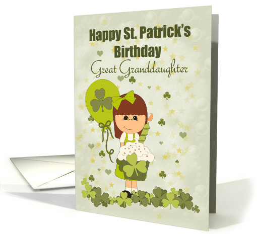 Great Granddaughter, Happy St. Patrick's Day Birthday card (1561928)