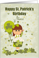 Niece, Happy St. Patrick’s Day Birthday card