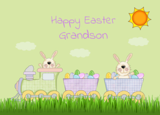 Easter Grandson...