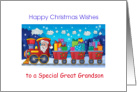 Special Great Grandson Happy Christmas Wishes card