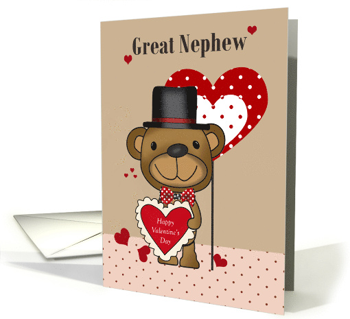 Great Nephew Valentine's Day with Brown Bear Hearts Top... (1819124)