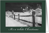 White Christmas card