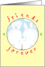 Friends forever, you and me card