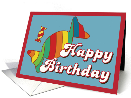 Have a sweet birthday - retro candy card (1435466)