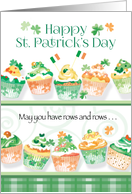 Happy St. Patrick’s Day - Cupcakes in Irish Colours card