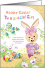 Easter for Special Girl - Find the Chicks for Susie Bunny card