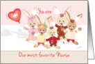 Nurses Day, from Group - Group of Bunny Kids Waving card