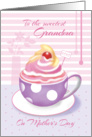 Grandma on Mother’s Day - Lilac Cup of Cupcake card