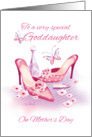 Goddaughter, Mother’s Day - Pink Shoes and Perfume card