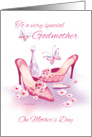 Godmother, Mother’s Day - Pink Shoes and Perfume card