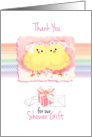 Shower Gift, Thank You, Lesbian - 2 Chicks in Veils on Rainbow card