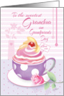 Grandma, Grandparent’s Day - Lilac Cup of Cupcake card