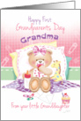 Grandma,1st Grandparents Day, From Granddaughter -Teddy and Giraffe card