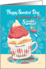 Sweetest Day, Someone Special - Tasty Cupcake with Cup Handle card