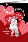Valentine’s Day, Hugs & Kisses, Cute Little Girl Hugs Cute Little BOY card