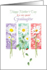 Mother’s Day, Goddaughter - 3 Long Stem Daisies card