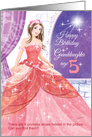 Granddaughter, Age 5, Princess, Activity-Pretty Princess in Ball Gown card