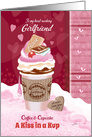 Valentine’s Day, Girlfriend, Away at College, Coffee & Cupcake, Kiss card