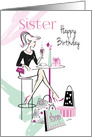 Birthday, Sister, Shop ’til you Drop, Relax and Unwind card