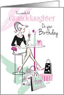 Birthday, Granddaughter, Shop ’til you Drop, Relax and Unwind card