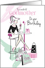 Birthday, Godmother, Shop ’til you Drop, Relax and Unwind card