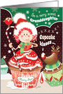 Christmas, Granddaughter, Cupcake, Marcy Pam with Reindeer card