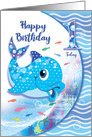 Baby Blue Dolphin, Boy Age One card