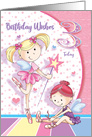 Ballerina Birthday Age 3, Girl card