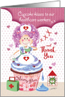 Cute Covid-19 Thank You Healthcare Workers, Cupcake Marcy Pam card