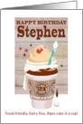 21st Covid Birthday Cake in Coffee Cup! card