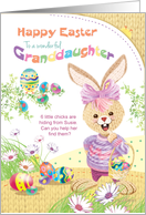 Easter, Granddaughter-Find the Chicks for Susie Bunny, Activity card