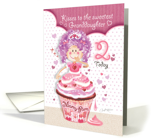 Birthday for Granddaughter Age 2 - Princess Cupcake... (1228552)