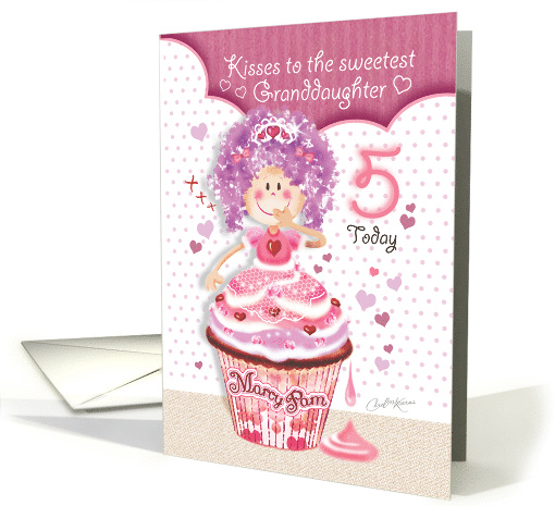 Birthday for Granddaughter Age 5 - Princess Cupcake... (1229548)