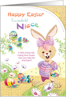 Easter for Niece - Find the Chicks for Susie Bunny card