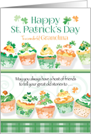 Happy St. Patrick’s Day to Grandma - Cupcakes in Irish Colours card