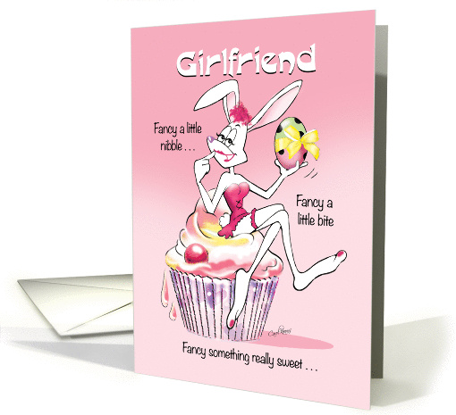 Easter For Girlfriend - Sexy Bunny Cupcake and Egg card (1260718)