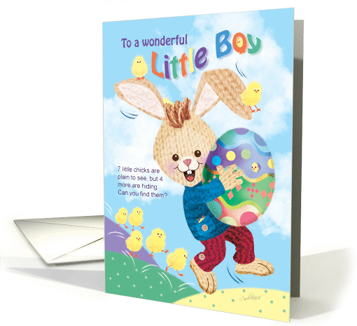 Easter, Boy, Find The Hidden Chicks, For Bunny, Activity card