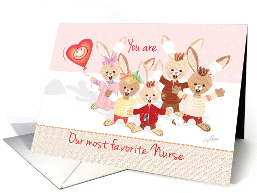 Nurses Day, from Group - Group of Bunny Kids Waving card (1274240)