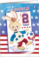 Godson, Age 2 - Soccer Bunny USA card
