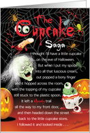 Halloween Poem, Cupcake Saga - Bloody Eyeballs, and Spooky Witch card