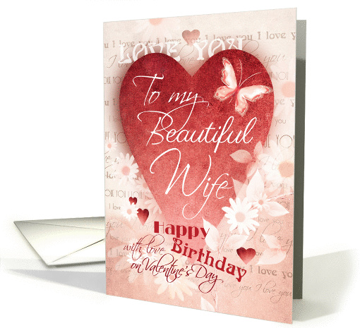 Birthday, Valentine's Day, Wife - Large Red Heart,... (1353770)