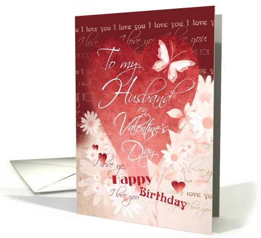 Birthday, Valentine's Day, Husband - Large Red Heart,... (1353772)