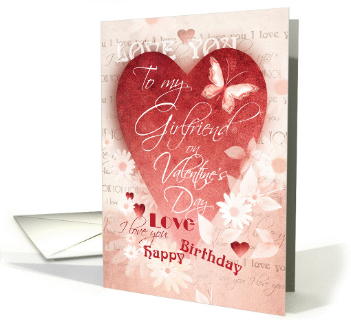 Birthday, Valentine's Day, Girlfriend-Large Red Heart,... (1354024)