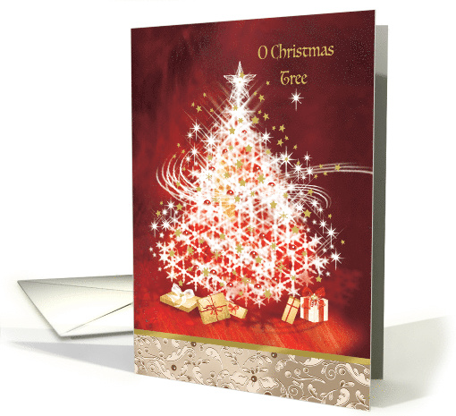 O' Christmas Tree and Presents card (1449068)